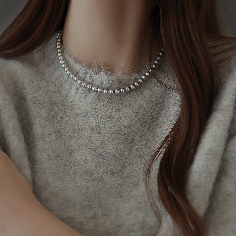 Akoya Grey Pearl Necklace