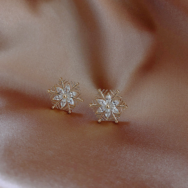 Delicate Snowflake Earrings