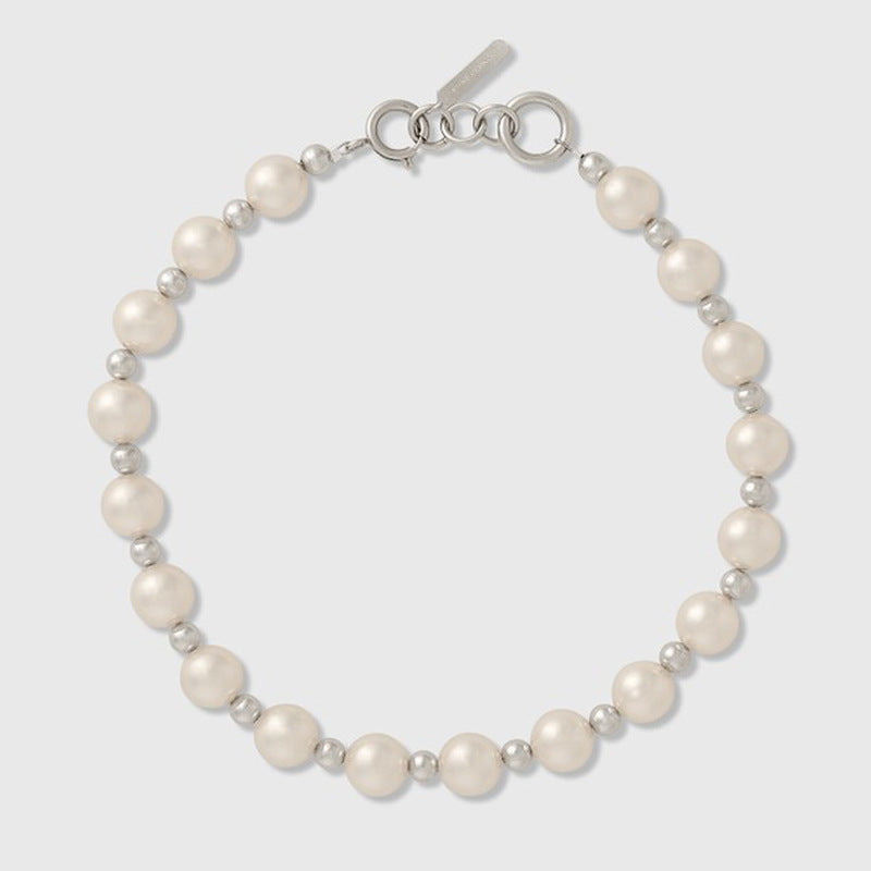 SAND Jewelry Everyday Beaded Pearl Chain Necklace