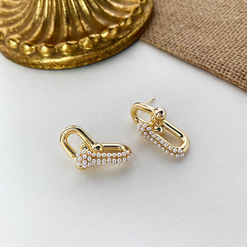 Pearl Link Earrings